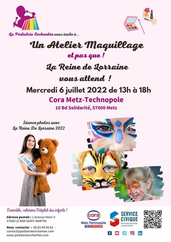 Atelier Maquillage avec la Reine de Lorraine