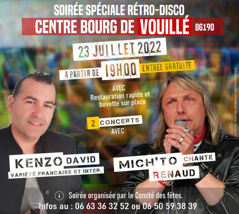 Kenzo David et Mich'To en concert