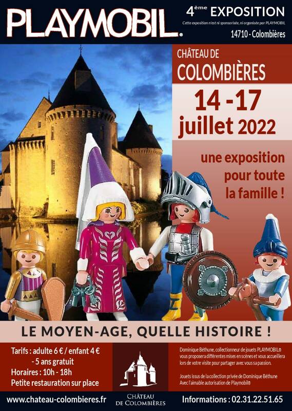 4ème exposition Playmobil au château médiéval de Colombières - Normandie