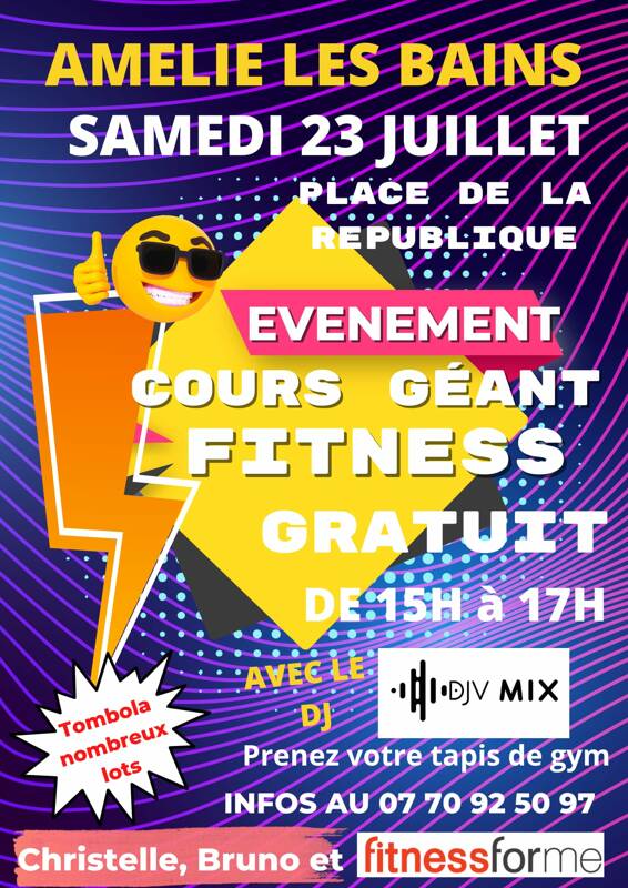 Cours de fitness géant et gratuit