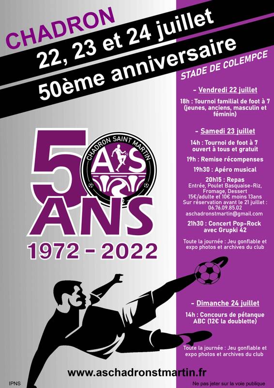 50 ans AS Chadron St Martin