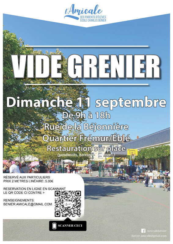 Vide-grenier de l'école Charles Bénier