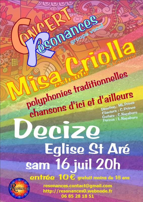 Concert groupe vocal Résonances
