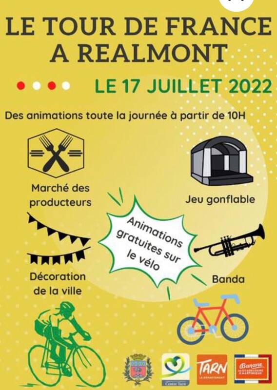 Animations pour le passage du tour de France