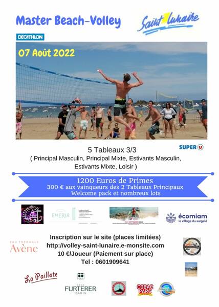 Master beach-volley de Saint Lunaire le 07 Août 2022