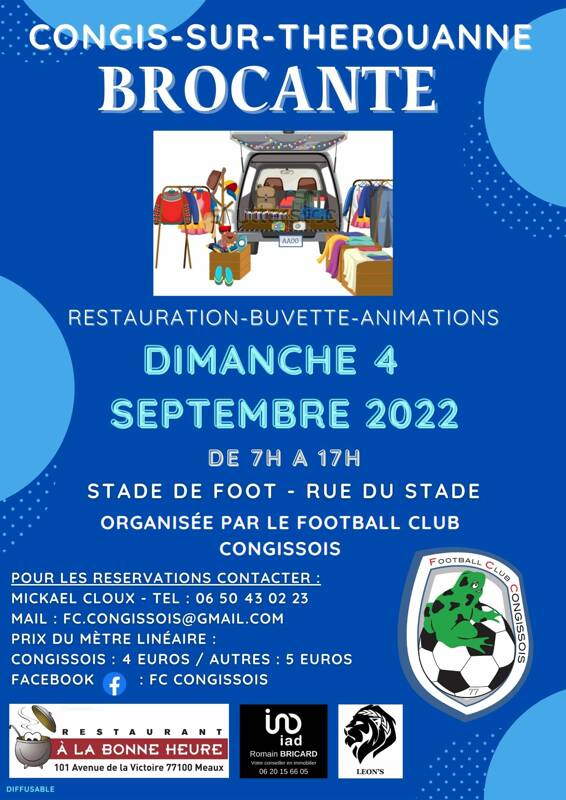 Brocante de Congis-sur-Thérouanne 2022