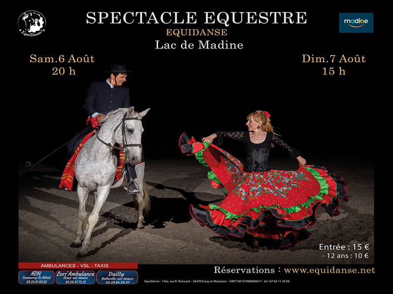 Spectacle Equidanse au Lac de Madine