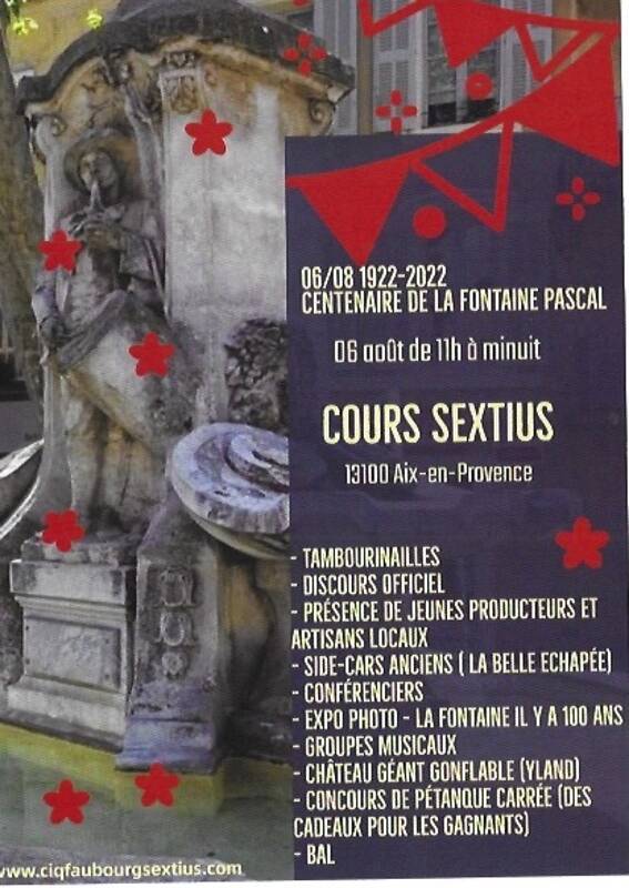 Centenaire de la Fontaine Pascal