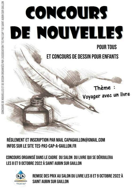 Participez au concours de nouvelles du salon du livrede Saint Aubin sur Gaillon