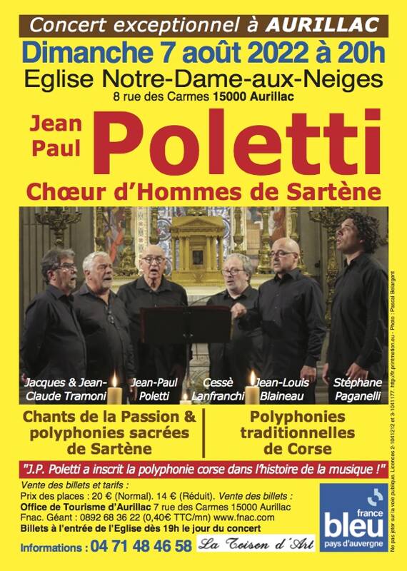 Jean-Paul POLETTI et le Choeur d'Hommes de Sartène