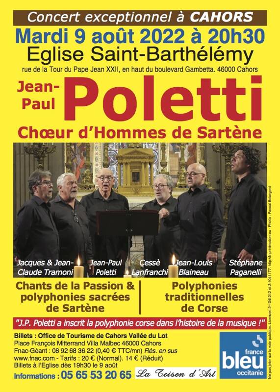 JEAN-PAUL POLETTI et le Choeur d'Hommes de Sartène