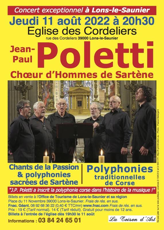 JEAN-PAUL POLETTI et le Choeur d'Hommes de Sartène