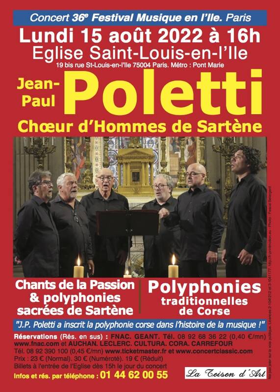 JEAN-PAUL POLETTI et le Choeur d'Hommes de Sartène