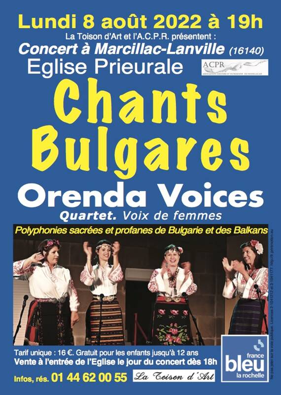 CHANTS BULGARES ORENDA VOICES QUARTET