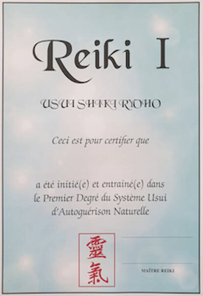 Stage Reiki Usui 1 er Degré