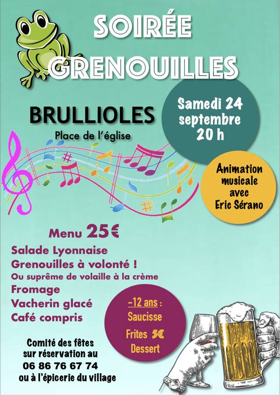 soirée grenouilles à volonté