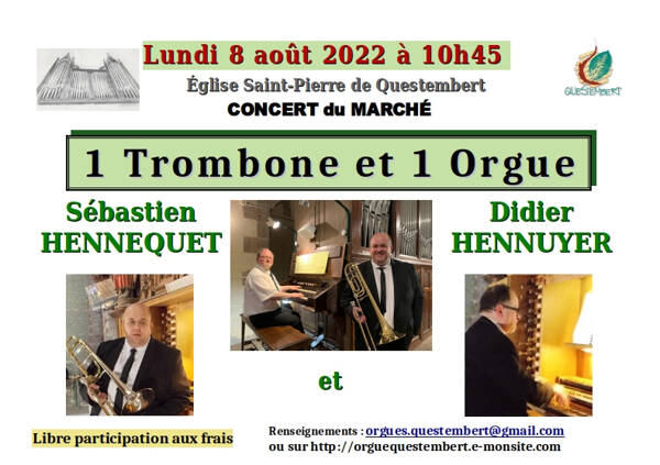 Concert du marché : 1Trombone et 1 Orgue