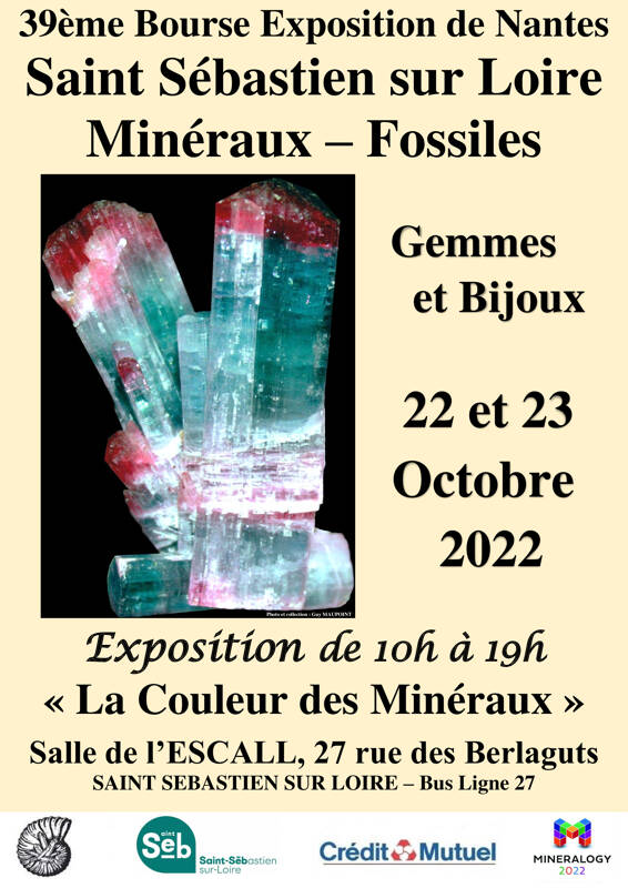 39ème salon Minéralogique, Paléontologique, Gemmes et Bijoux