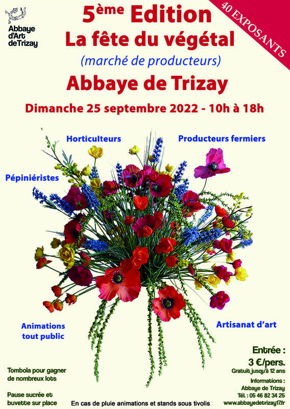 5ème Fête du Végétal à l’abbaye de Trizay