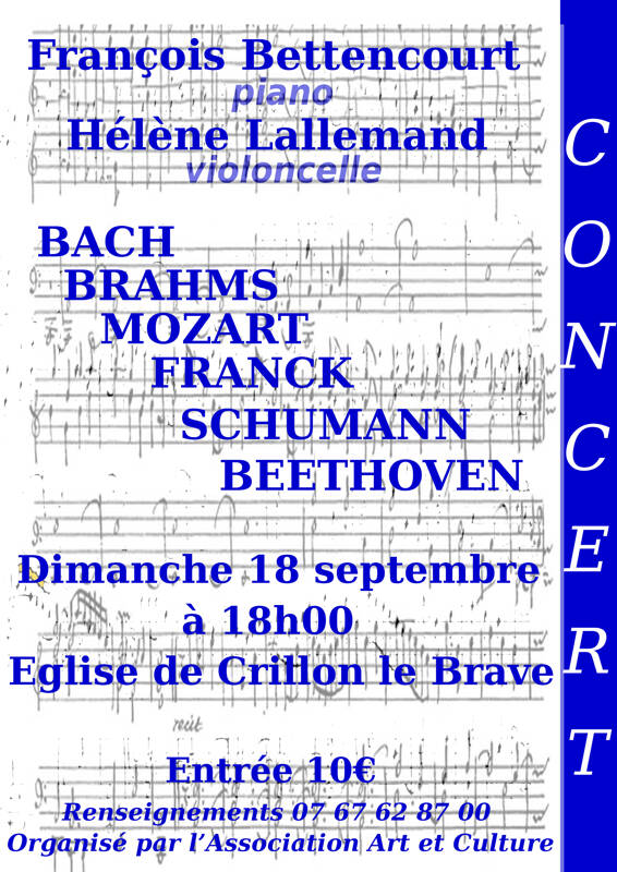 CONCERT DE MUSIQUE CLASSIQUE : LES PLUS BELLES SONATES