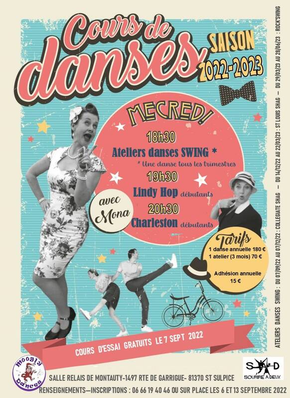 Cours de danses Swing GRATUITS