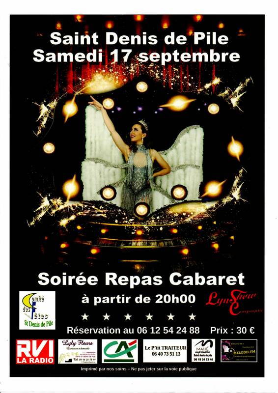 Soirée repas cabaret