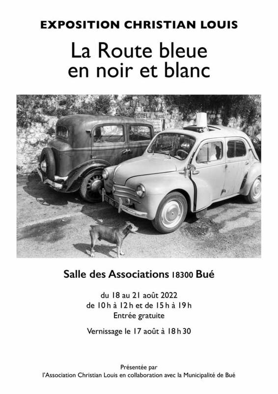 La Route bleue en noir et blanc