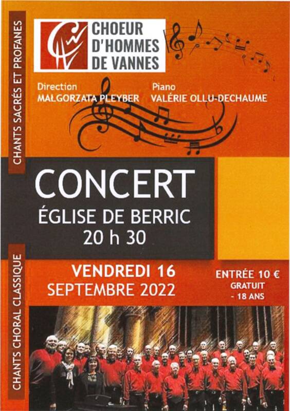 CONCERT DU CHOEUR D'HOMMES DE VANNES