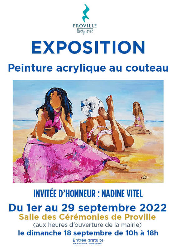 EXPOSITION PEINTURES ACRYLIQUES AU COUTEAU