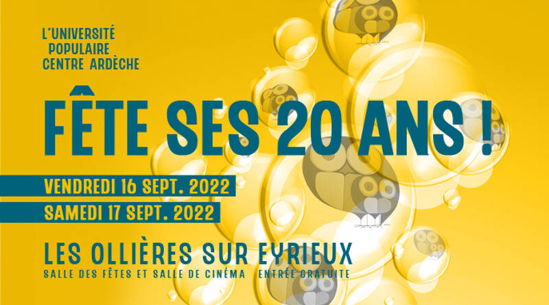 L'Université Populaire Centre Ardèche fête ses 20 ans !