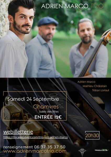 TRIO JAZZ ADRIEN MARCO A CHAMVRES