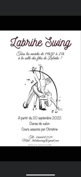 Animation cours de danse de salon . Ouvert à tous