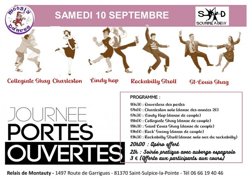 Portes ouvertes, cours de danses, apéro soirée gratuits