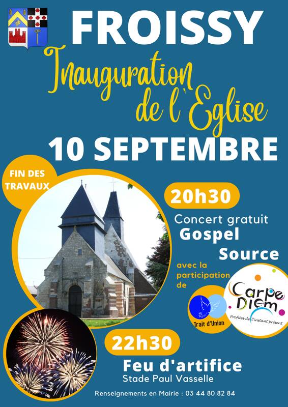 Concert Gospel et Feu d'artifice de Froissy (60480)