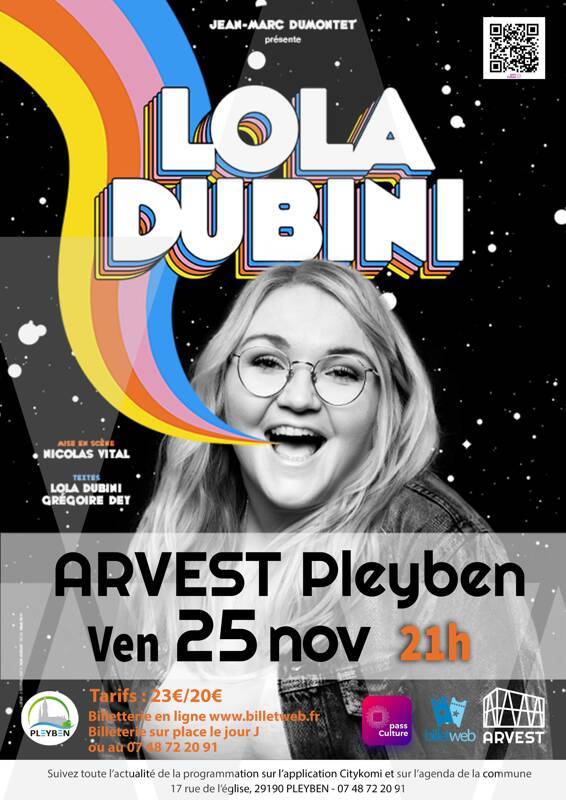 One woman show de Lola Dubini à la salle Arvest Pleyben