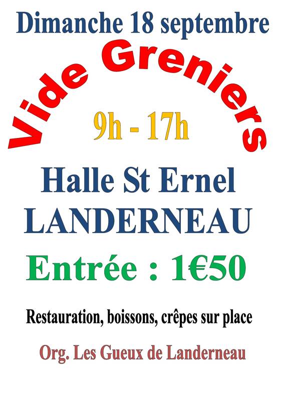 14ème vide greniers des gueux de Landerneau