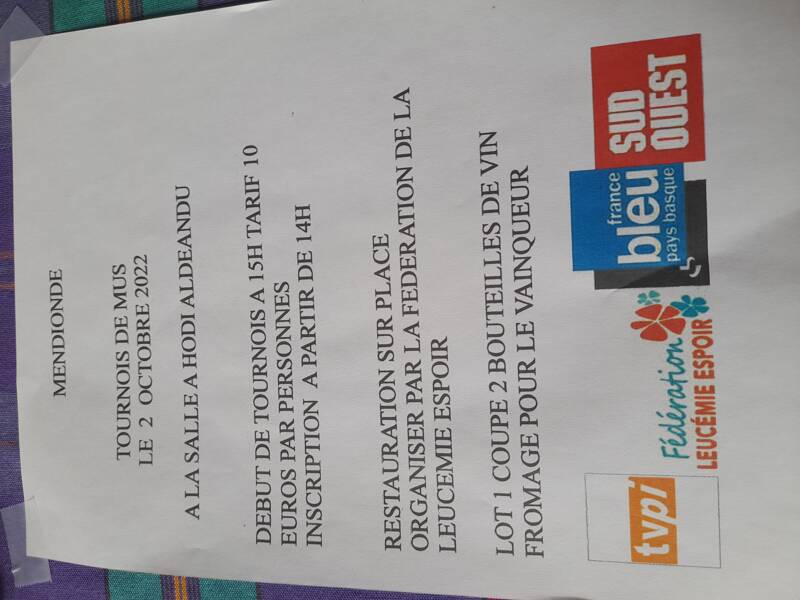 Tournois de mus à mendionde