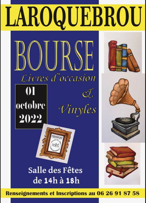 Bourse aux livres d'occasion, vinyles