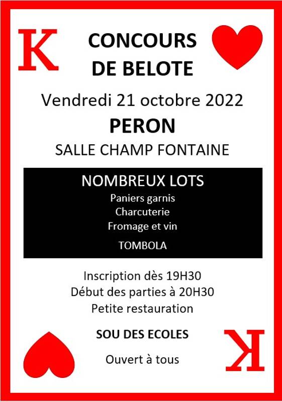 CONCOURS DE BELOTE