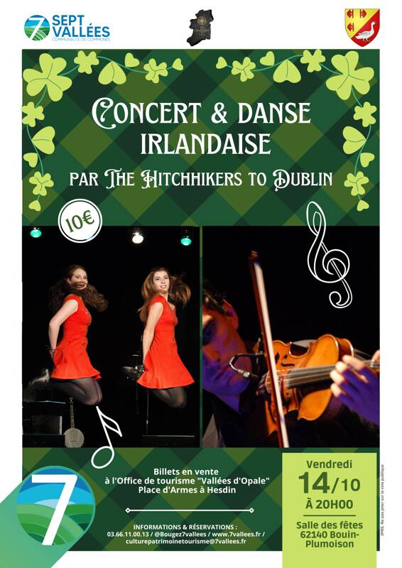 Concert & danse irlandaise par The Hitchhikers to Dublin