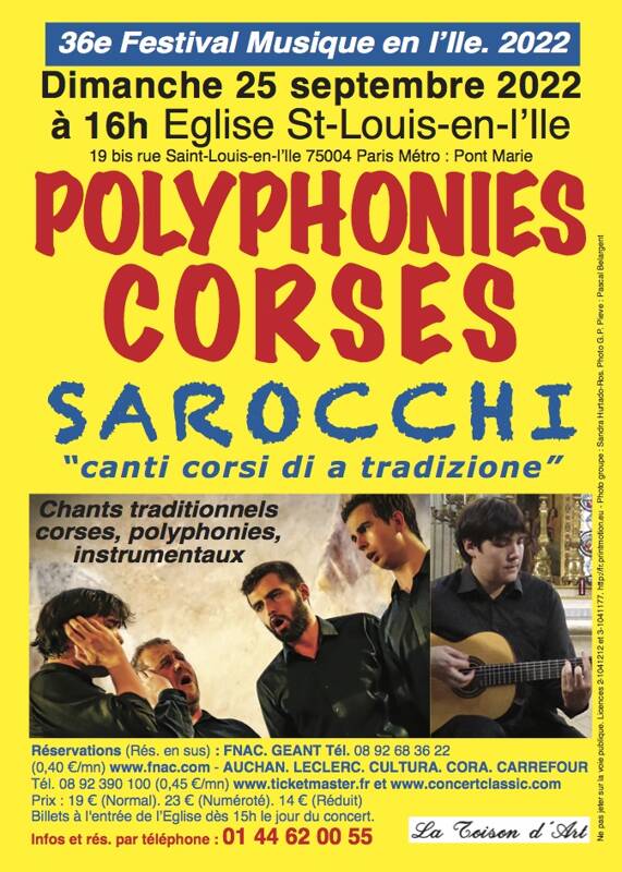 ENSEMBLE VOCAL ET INSTRUMENTAL CORSE SAROCCHI