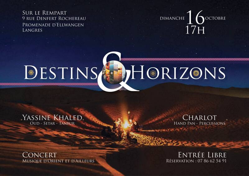 Destins & Horizons - EXODUS | Concert de Musique Modale d'Orient et d'Ailleurs à Langres