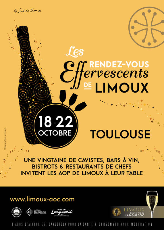 « Les Rendez-Vous Effervescents de Limoux » Une trentaine d'établissements toulousains invite les AOP de Limoux à leur table !