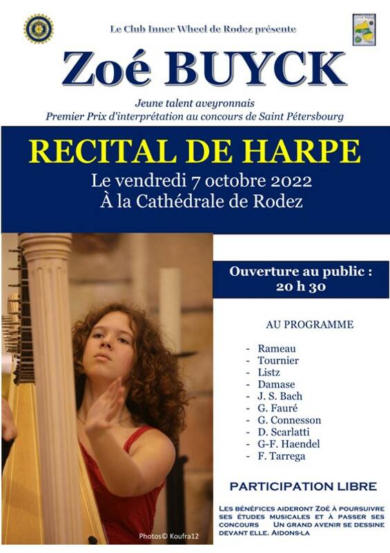 CONCERT DE HARPE A LA CATHEDRALE DE RODEZ