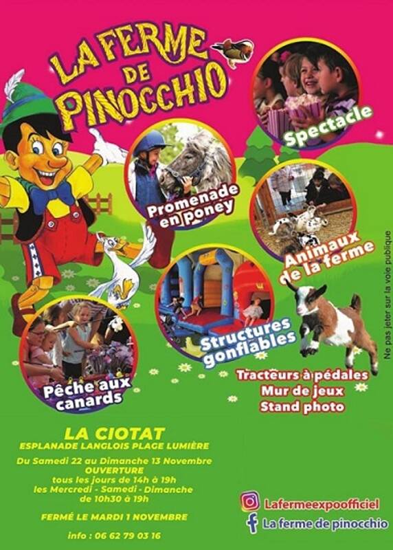 Parc d'attraction itinérant pour enfants La Ferme de Pinocchio