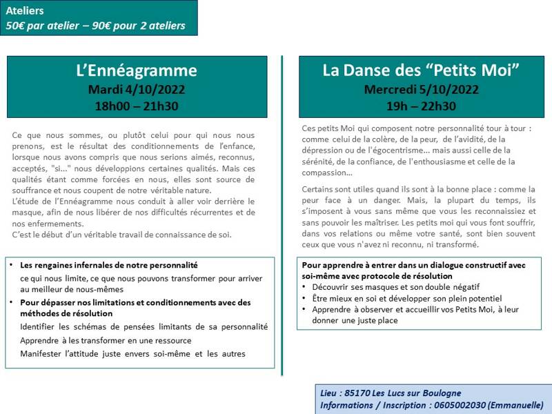 Ateliers de development personnel