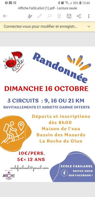 Randonnée pédestre, La Roche de Glun