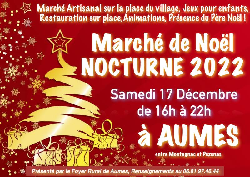 Marché de Noël Nocturne de Aumes 2022
