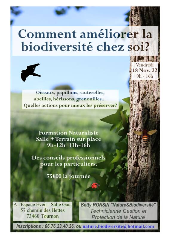 Comment améliorer la biodiversité chez soi ?