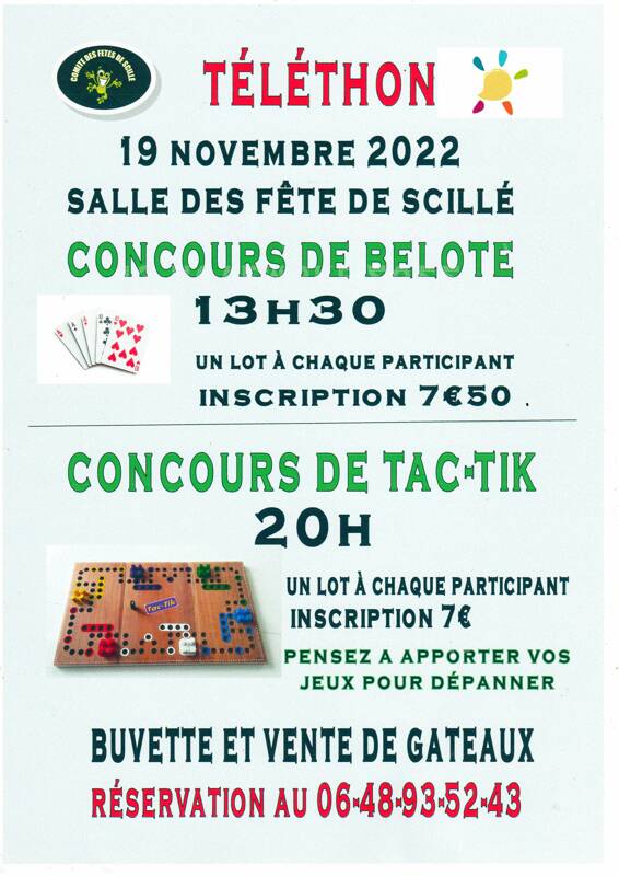 concours de belote et tac-tik